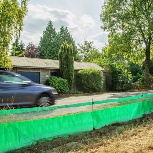 GROWtect Kombinierter Reptilien- und Amphibienschutzzaun 25, Komplettset, 25 m