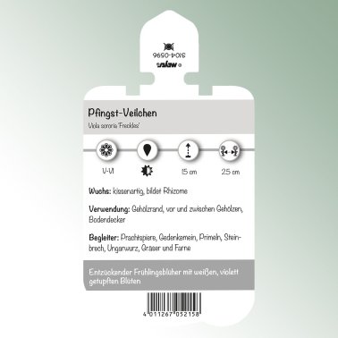 Bild Klisteretiketter perenner Viola sororia 'Freckles' Pingstviol