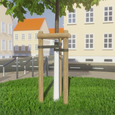 Baumpfahl 250/8, gefräst, kesseldruckimprägniert