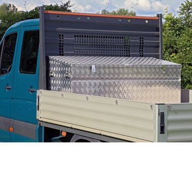 Fahrzeugbox mit Seitentüren aus Aluminium, 177 x 74 x 86 cm
