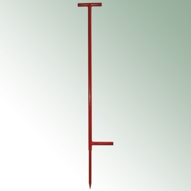 Stans med steg och handtag, röd