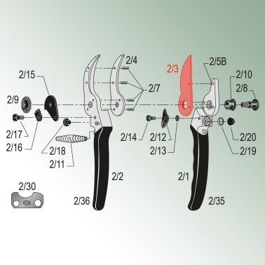 FELCO-blad för modell 2, 4, 11, 2/3