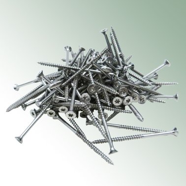 Schrauben aus Edelstahl mit Bohrspitze für Staketenzaun, 100 Stück