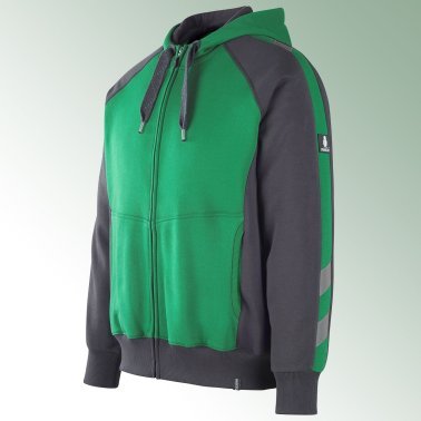 Kapuzensweatshirt Wiesbaden, Größe M, grün / schwarz