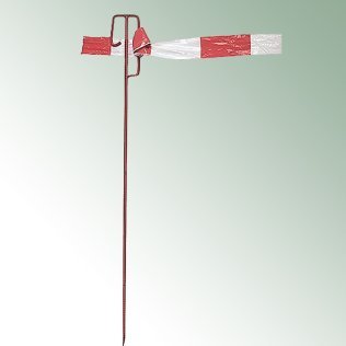 Laterneneisen mit Sicherheitsbügel, Länge 1,20 m, rot