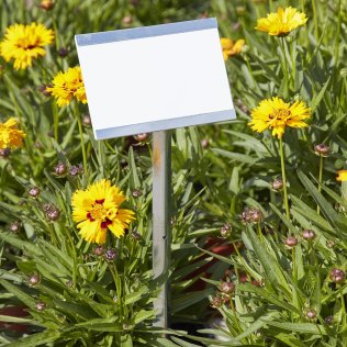 Schilder 140 x 97 x 0,6 mm, für Rahmen 140 x 100 mm, 25 Stück