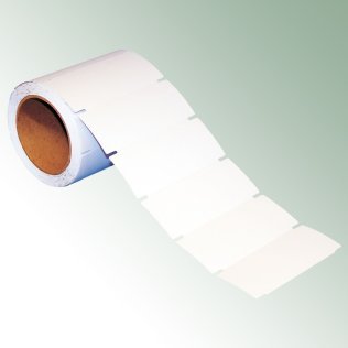 TT-Schilder 120 x 51 mm, weiß, unbedruckt, 1.250 Stück