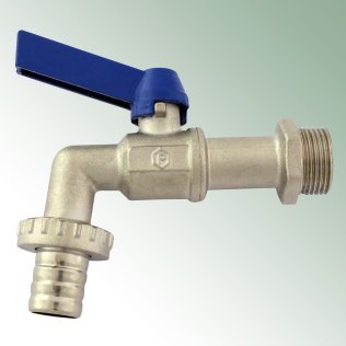 Ball outlet valve 3/4'' male thread, tap outlet 1'' male thread
