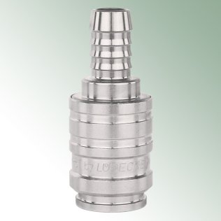 WaterProfi Schlauchstück Tülle, Anschluss 1/2'', aus vernickeltem Messing