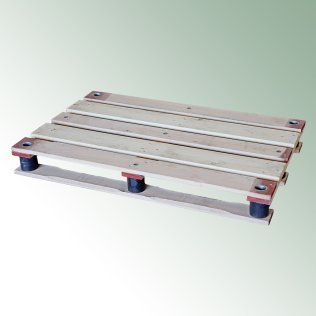 Palette für Bügelpalette, mit Gebrauchsspuren