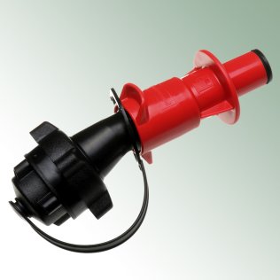 Einfüllsystem Kraftstoff für Kombikanister schwarz/rot