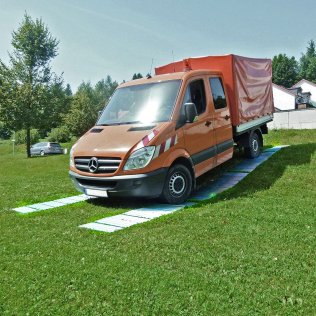 Flexi-Rampe 201, modularer Überfahrbelag, Tragkraft 3 t, 0,6 x 2 m