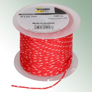 Richtschnur/Maurerschnur, 2,0 mm, rot 100 m