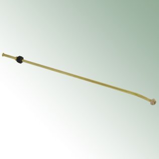 Birchmeier Spritzrohr 60 cm aus Messing, gebogen - beidseitig 1/4'' AG