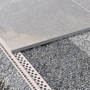 steinfix® netz dim. h10, Randabschlussprofil beige-grau, 10 mm x 2 m