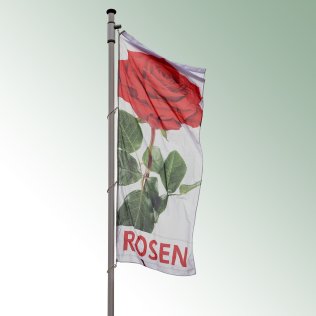 Hissflagge, Rosen 120 x 300 cm