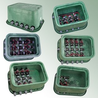 Boîte de vannes, préinstallée