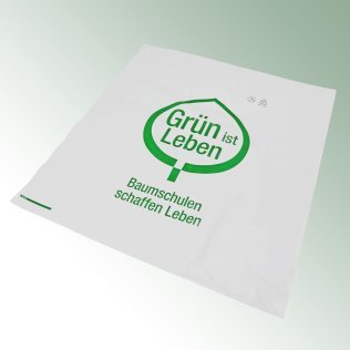 Polyäthylen-Flachbeutel Grün ist Leben