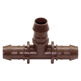 Rain Bird® XFF T-Stück braun dreiseitig 16 mm, Steckverbindung