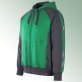 Kapuzensweatshirt Wiesbaden, Größe M, grün / schwarz